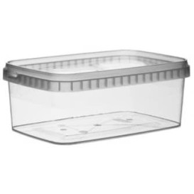 Plastic deli Container en Plastic Deksel PP Onbreekbaar 1200ml 19,2x12,6cm (13 stuks)