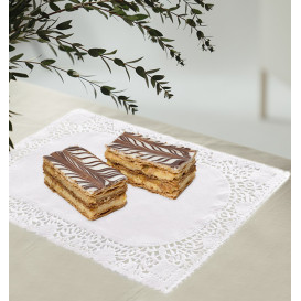 Papieren kleedje wit "Litos" 14x24cm (2000 stuks)