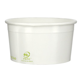 Papieren ijs Container Eco-Vriendelijk 195ml (1260 stuks)