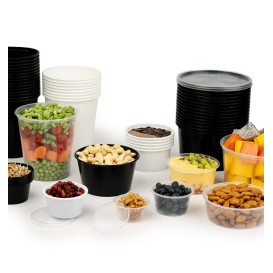 Sauspot PP Transparant met Deksel 2Oz/60ml (100 Stuks)