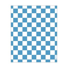 Graspapier inpakvellen “Vichy” Blauw 20x24,5cm (1.000 stuks)