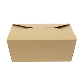 Oosterse Maaltijdbox Kraft-Kraft 17x13,5x6,5cm 1.300ml (25 Stuks)