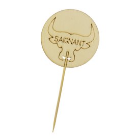 Bamboe Kookstok “Saignant” 9cm (60 stuks)