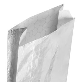 Zak Vetvrij Aluminiumfolie Zilver 26+5x10,3cm (25 stuks)