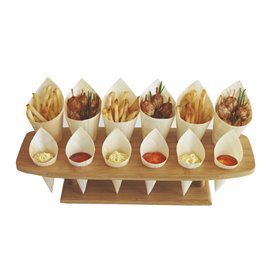 Bamboe Bediening Kegel Houder 12 Slots (4 stuks)